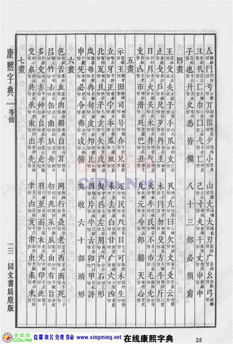 五行字典繁體|康熙字典